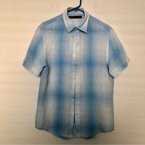 Perry Ellis Men's Short Sleeve Button Down  Shirt